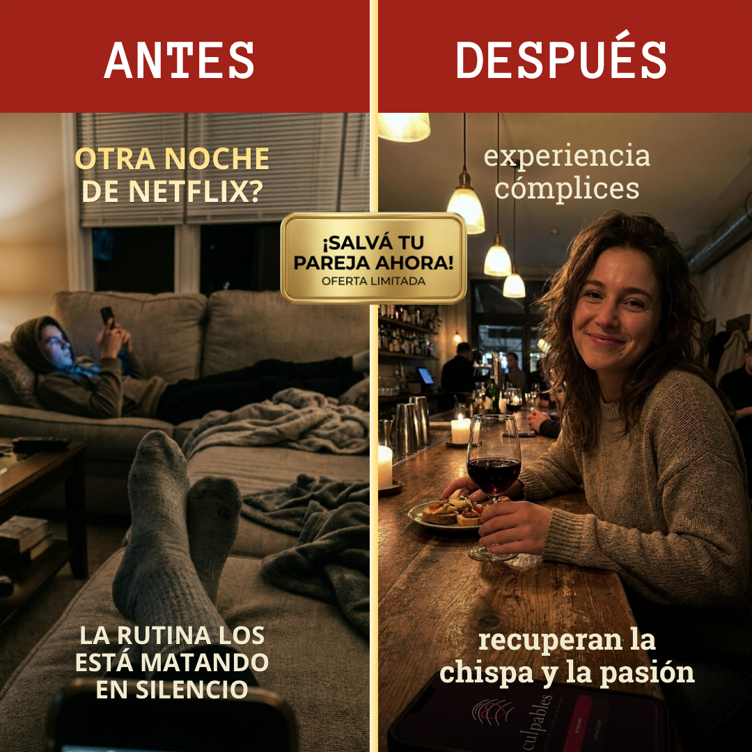 CÓMPLICES: Citas de Película para Parejas + 2 Regalos